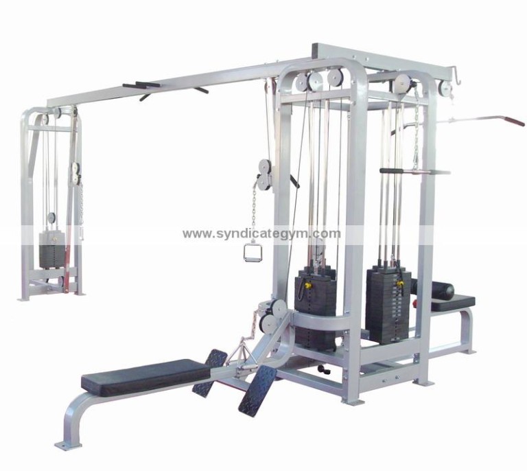 Jungle Gym with four station weight stack gym manufacturer in india