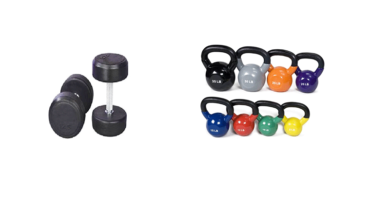 Dumbbells and Olympic Barbells